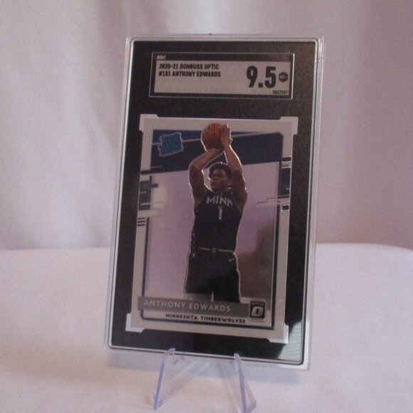 2020 Donruss Optic Rated Rookie Anthony Edwards - Rated Rookie #151 - SGC 9.5 - Picture 3 of 4